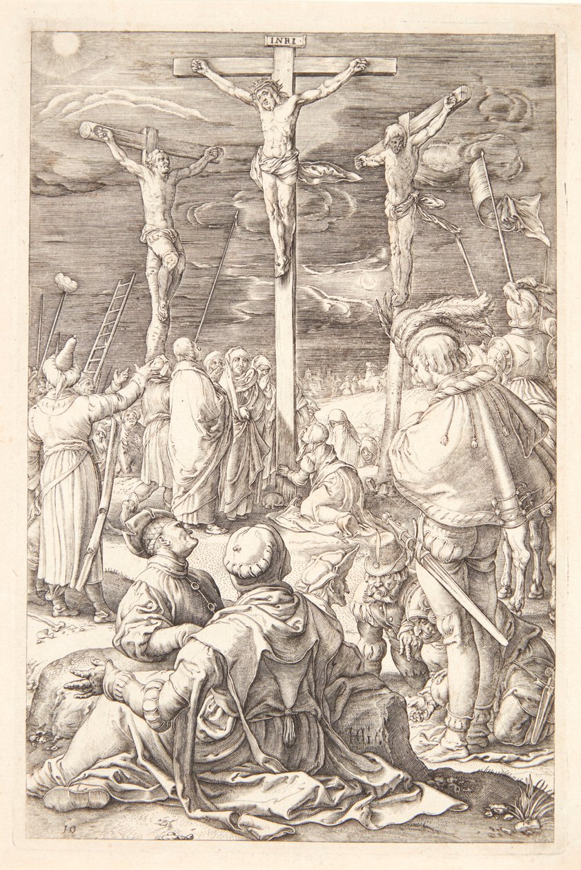 Jeesus ristillä tekijältä Hendrick Goltzius