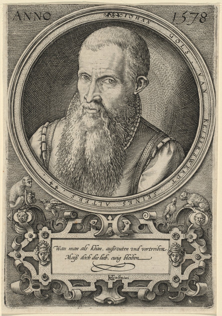 Johan Gols [taiteilijan isä] tekijältä Hendrick Goltzius