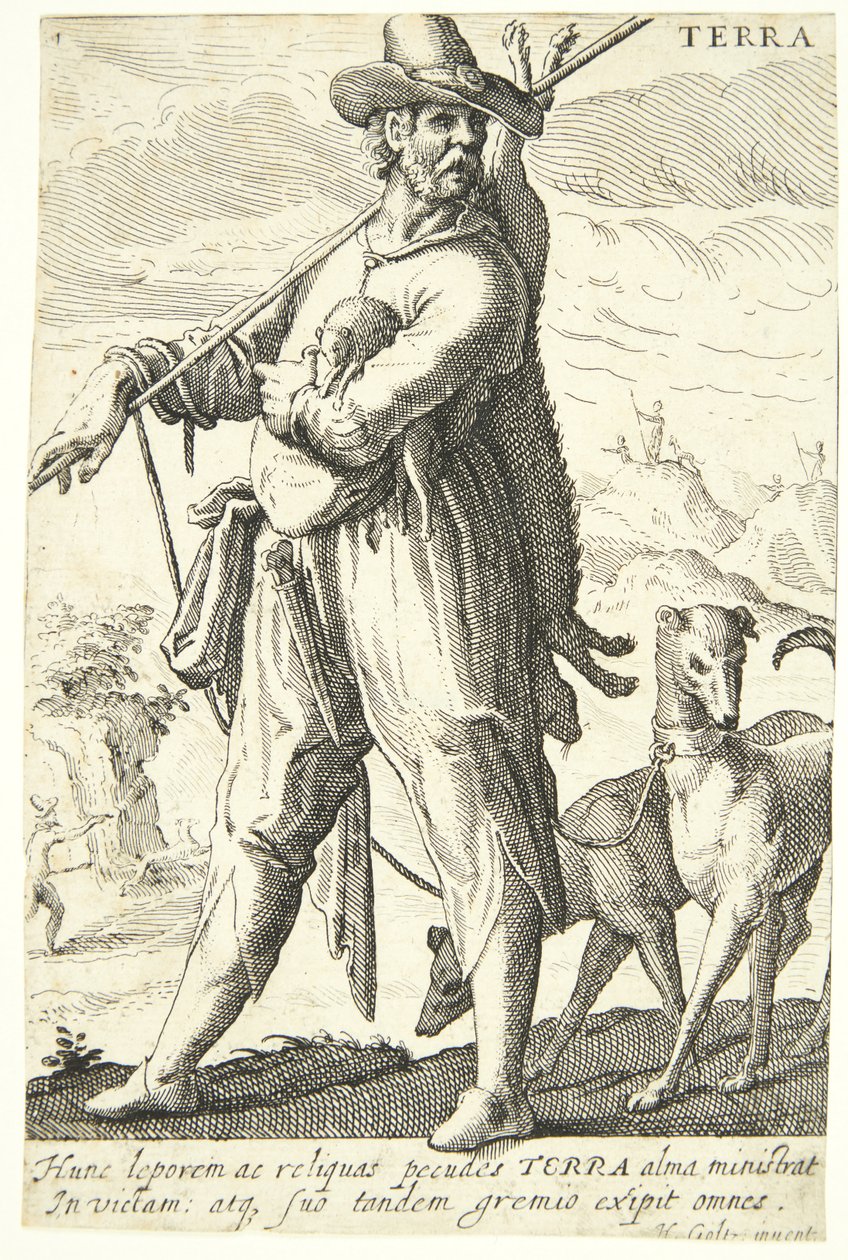 Maa (Terra) tekijältä Hendrick Goltzius