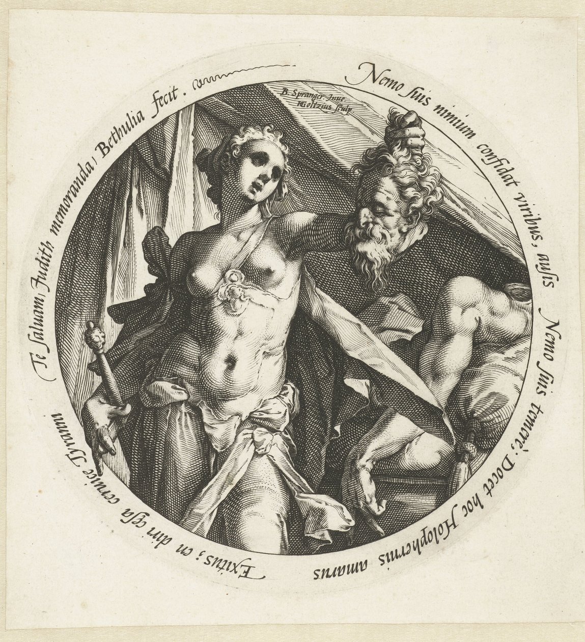 Judith Holofernesin pään kanssa tekijältä Hendrick Goltzius