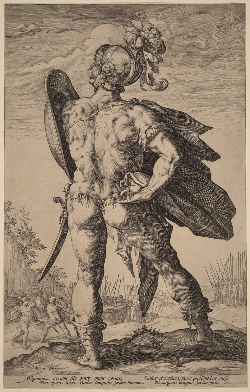 Marcus Valerius Corvus tekijältä Hendrick Goltzius
