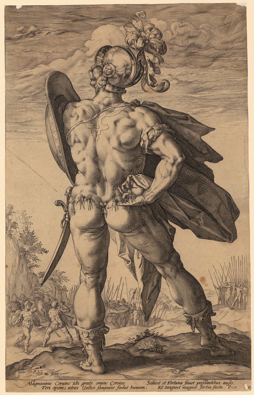 Marcus Valerius Corvus, sarjan ”Roomalaiset sankarit” sivu 6 tekijältä Hendrick Goltzius