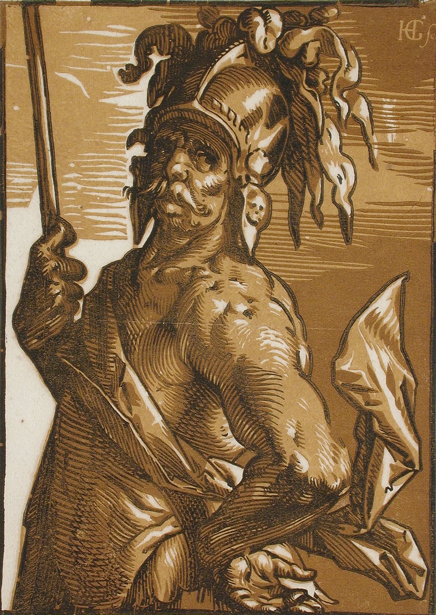 Mars (Halbfigur) tekijältä Hendrick Goltzius
