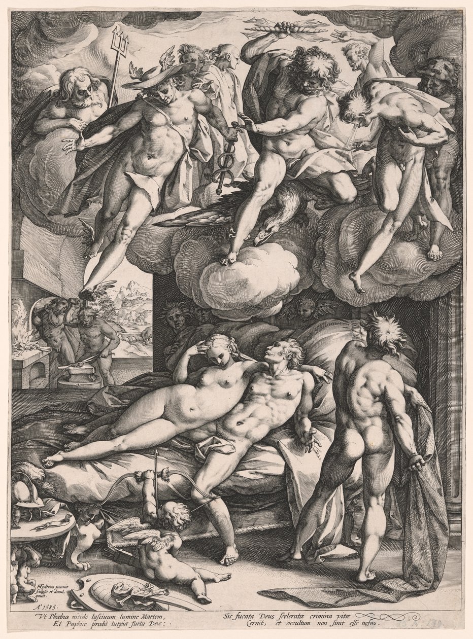 Mars ja Venus yllättivät Vulcanin tekijältä Hendrick Goltzius