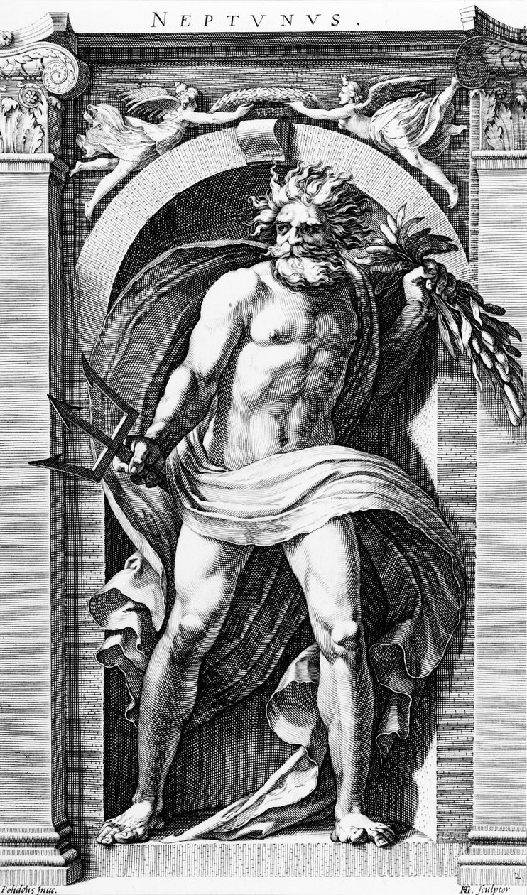 Neptunus tekijältä Hendrick Goltzius