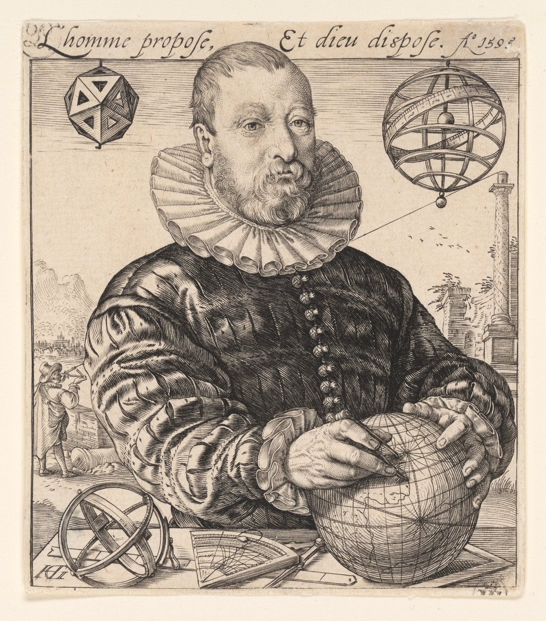 Nicolaus Petri alkaen Deventer tekijältä Hendrick Goltzius