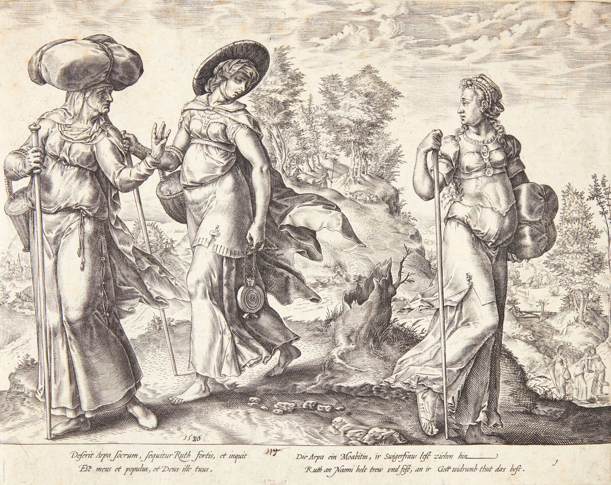 Orpa jättää Ruutin ja Noomin tekijältä Hendrick Goltzius