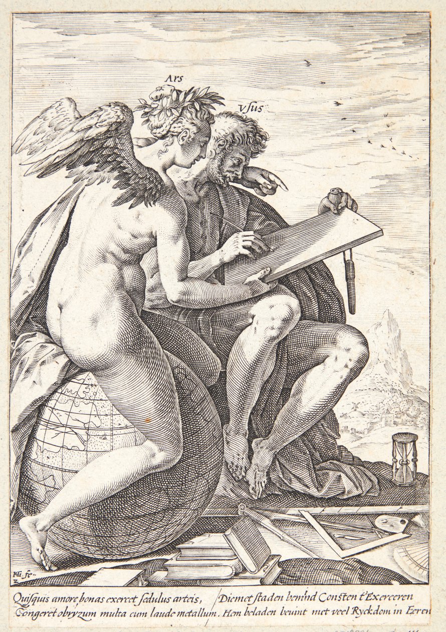 Harjoitus ja taide tekijältä Hendrick Goltzius