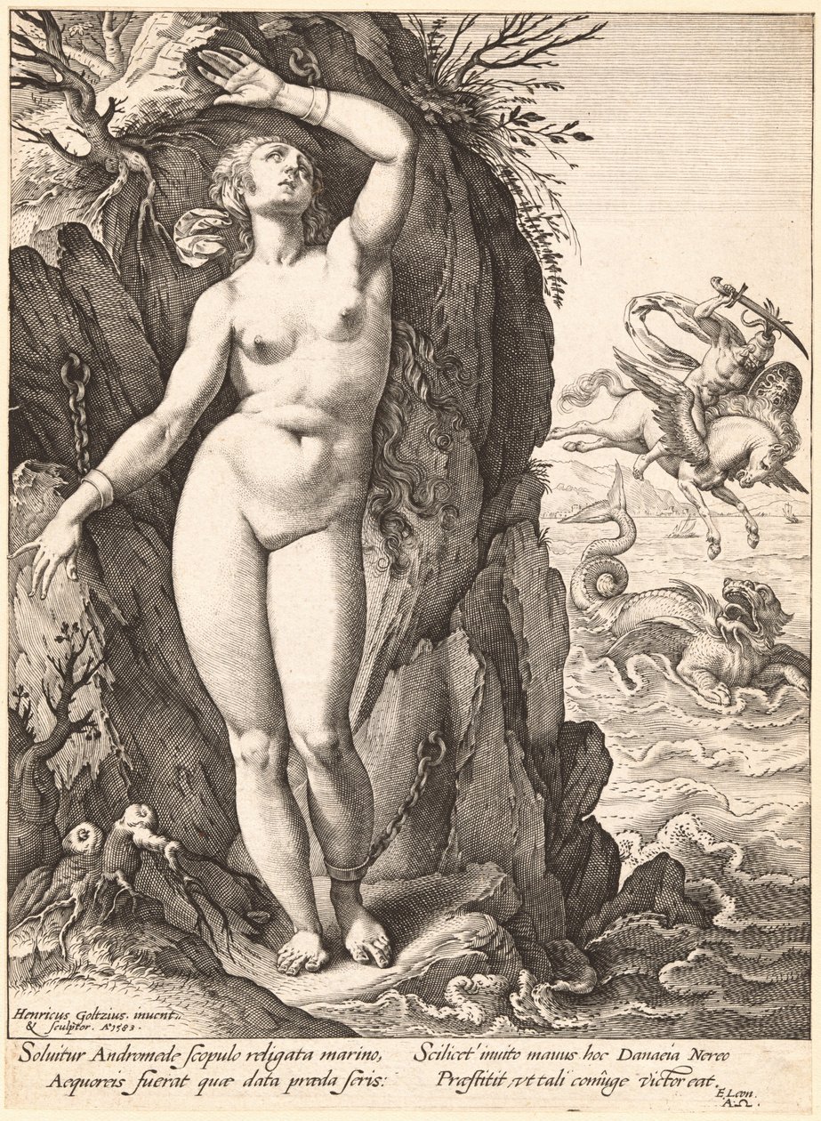 Perseus vapauttaa Andromedan tekijältä Hendrick Goltzius
