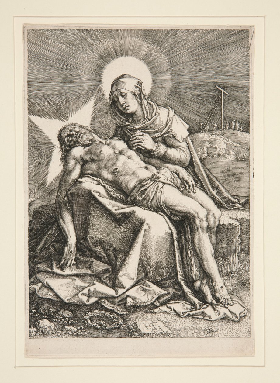 Pietà tekijältä Hendrick Goltzius