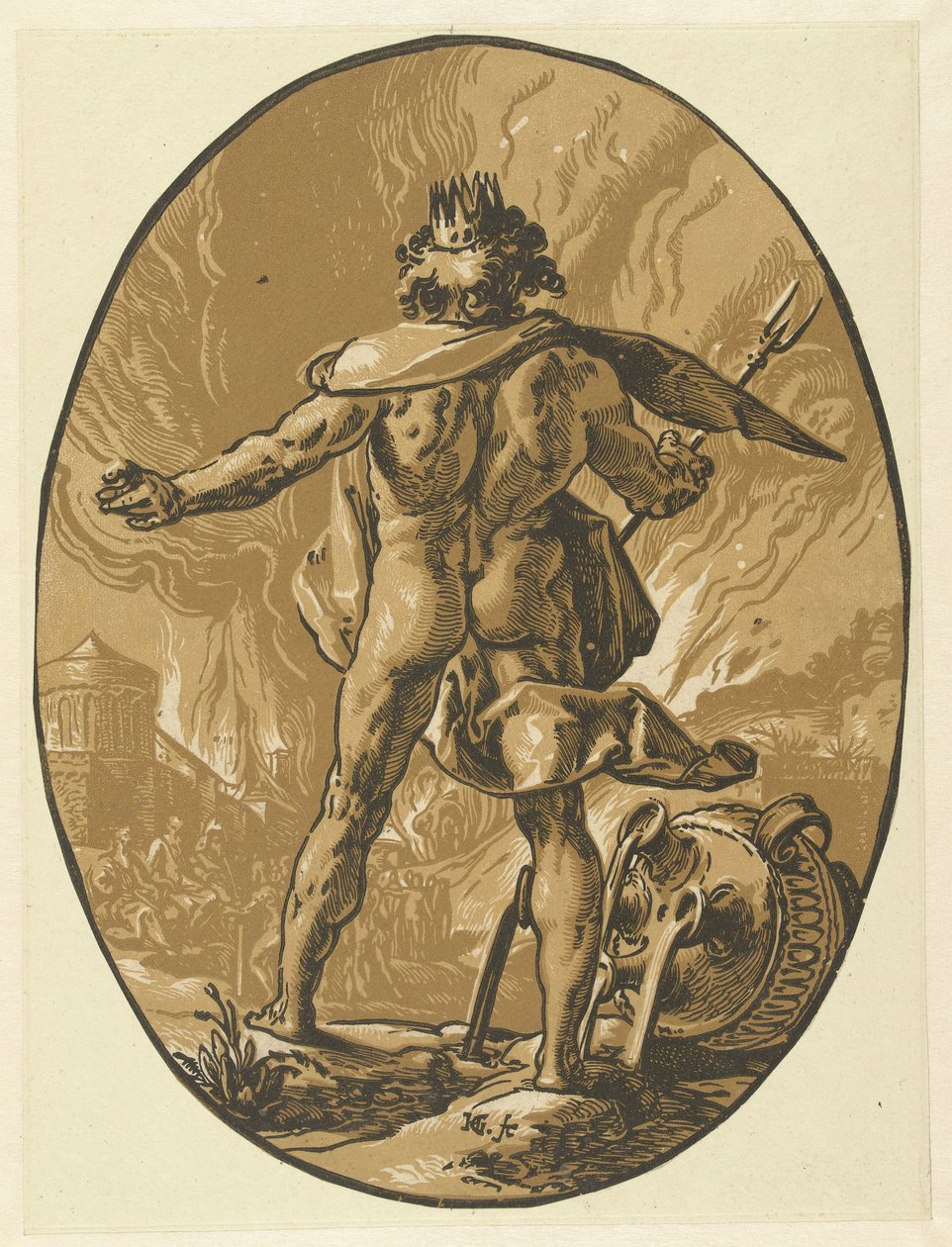 Pluto Jumalat ja jumalattaret (sarjan nimi) tekijältä Hendrick Goltzius