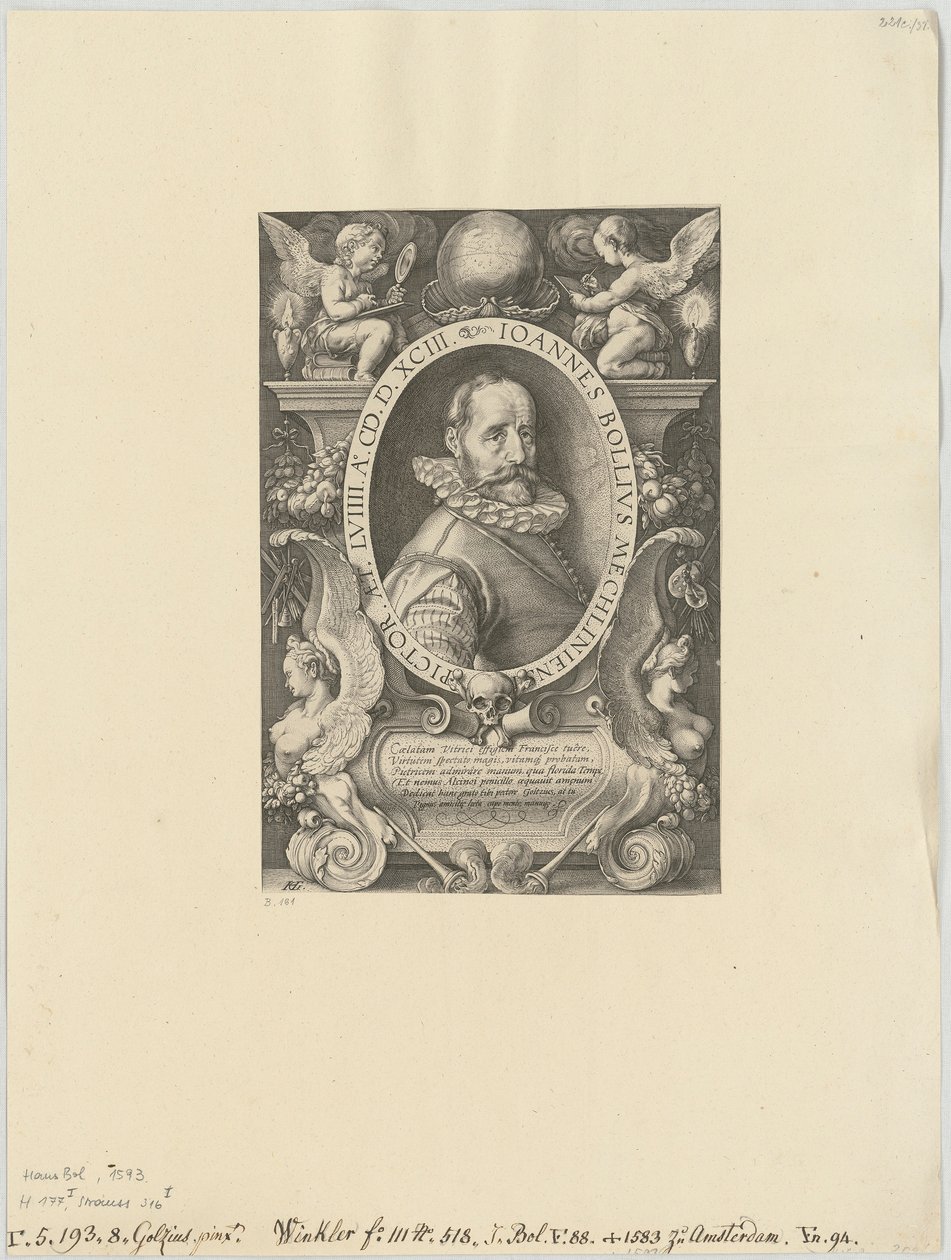 Hans Bolin muotokuva tekijältä Hendrick Goltzius