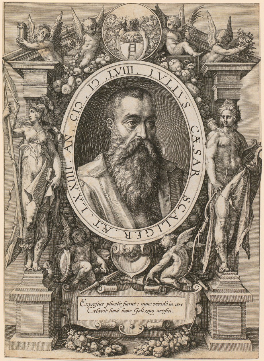 Julius Caesar Scaligerin muotokuva tekijältä Hendrick Goltzius