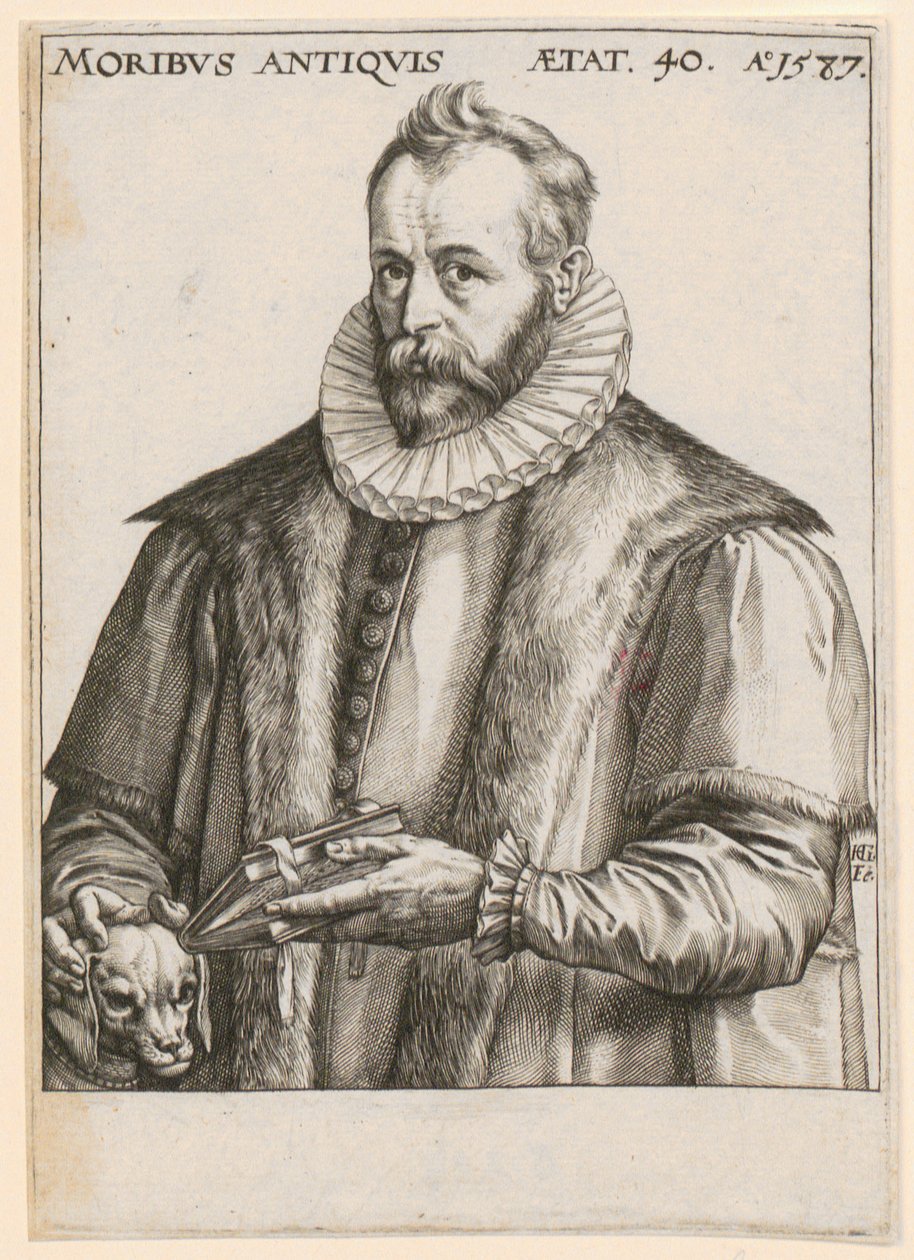 Justus Lipsiuksen muotokuva tekijältä Hendrick Goltzius