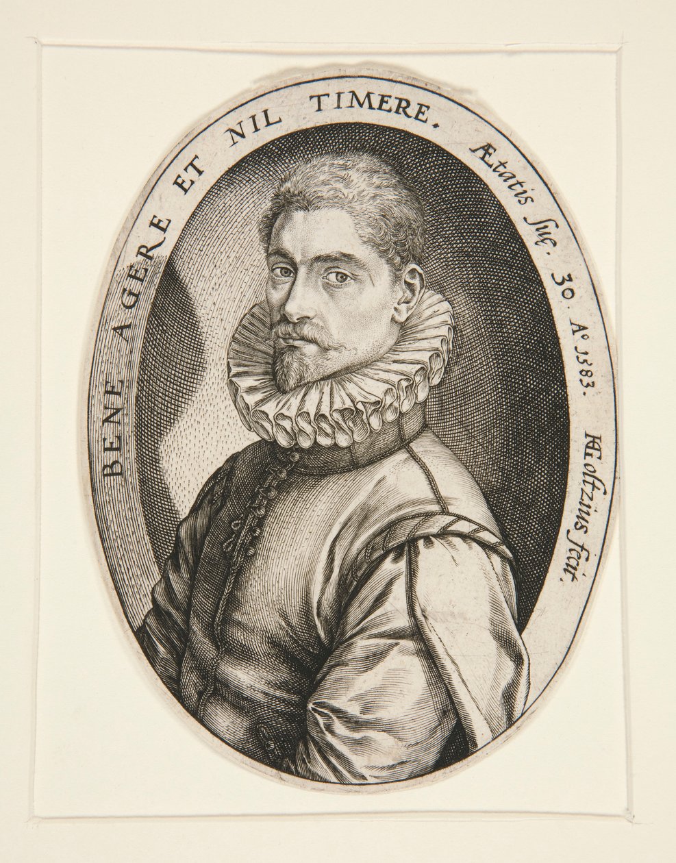 Hieronymous Scholiersin muotokuva tekijältä Hendrick Goltzius