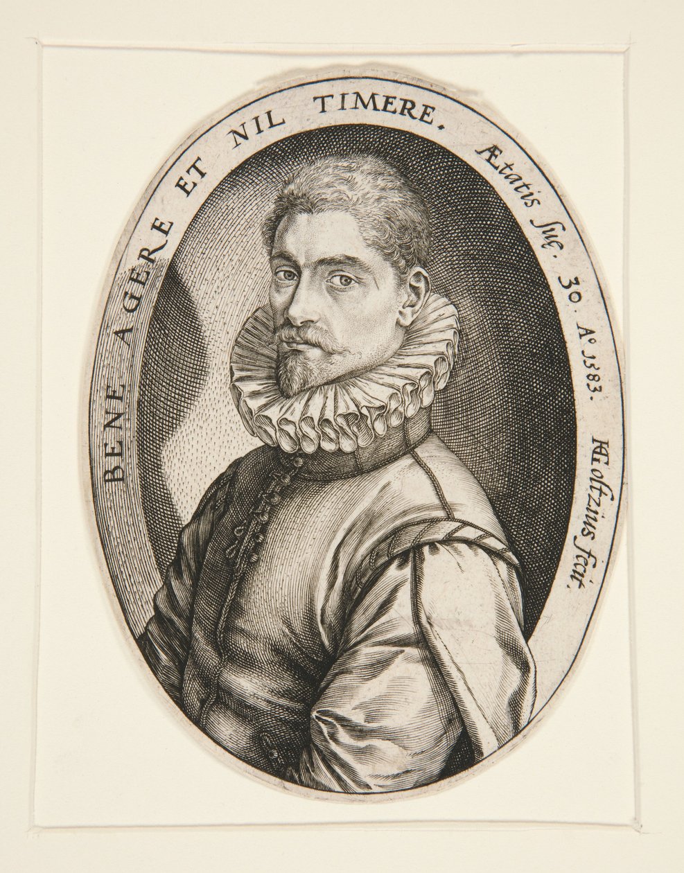 Hieronymous Scholiersin muotokuva tekijältä Hendrick Goltzius