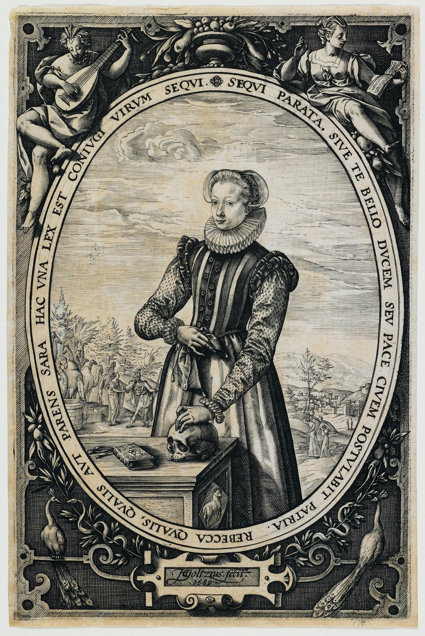 Josina Hamelsin muotokuva tekijältä Hendrick Goltzius