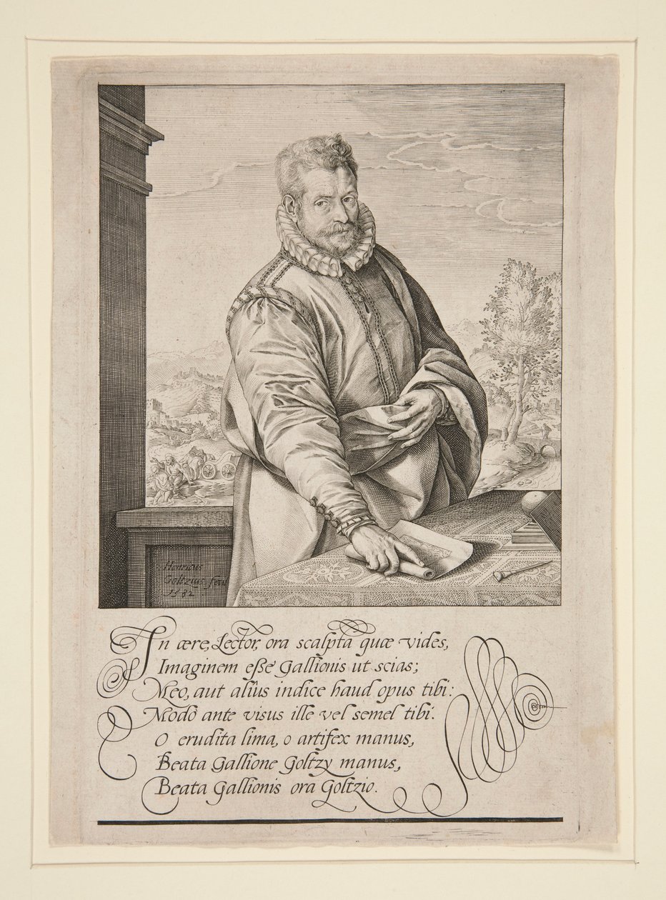 Philip Gallen muotokuva tekijältä Hendrick Goltzius