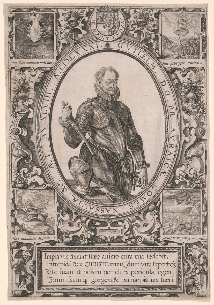 Oranian Vilhelmin muotokuva tekijältä Hendrick Goltzius