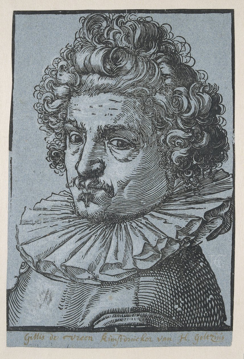 Gillis van Breenin muotokuva tekijältä Hendrick Goltzius
