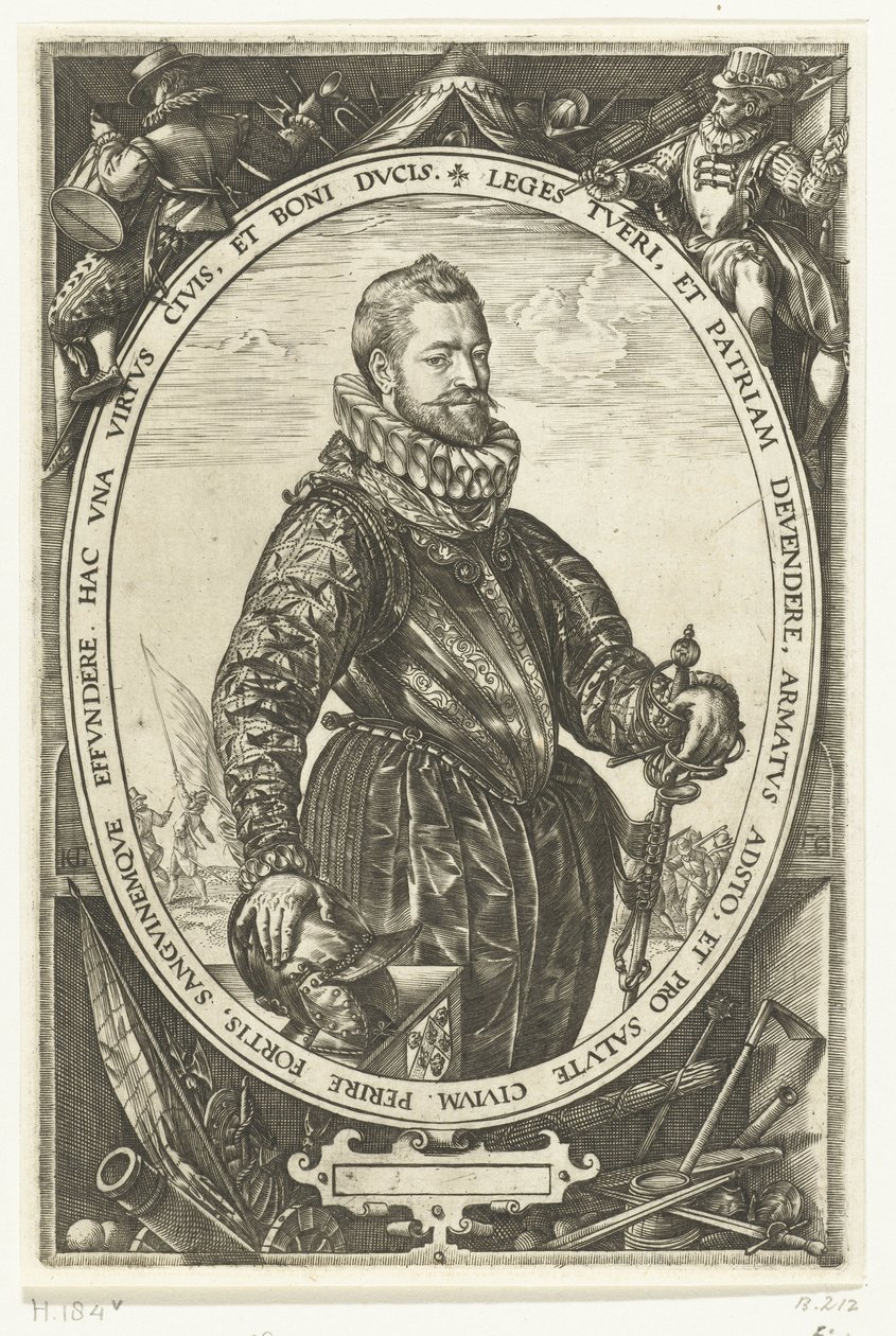 Jacques de la Faillen muotokuva tekijältä Hendrick Goltzius