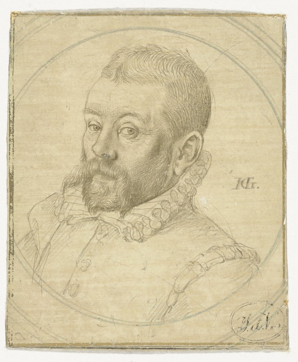Lubbert Claesz. van der Weijdenin muotokuva tekijältä Hendrick Goltzius