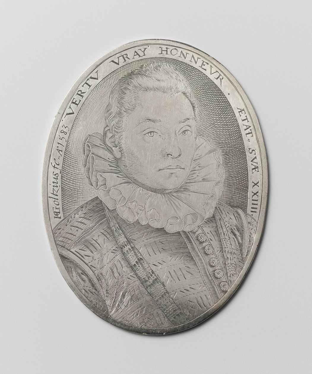 24-vuotiaan miehen muotokuva tekijältä Hendrick Goltzius