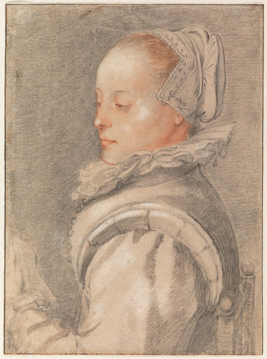 Nuoren naisen muotokuva tekijältä Hendrick Goltzius