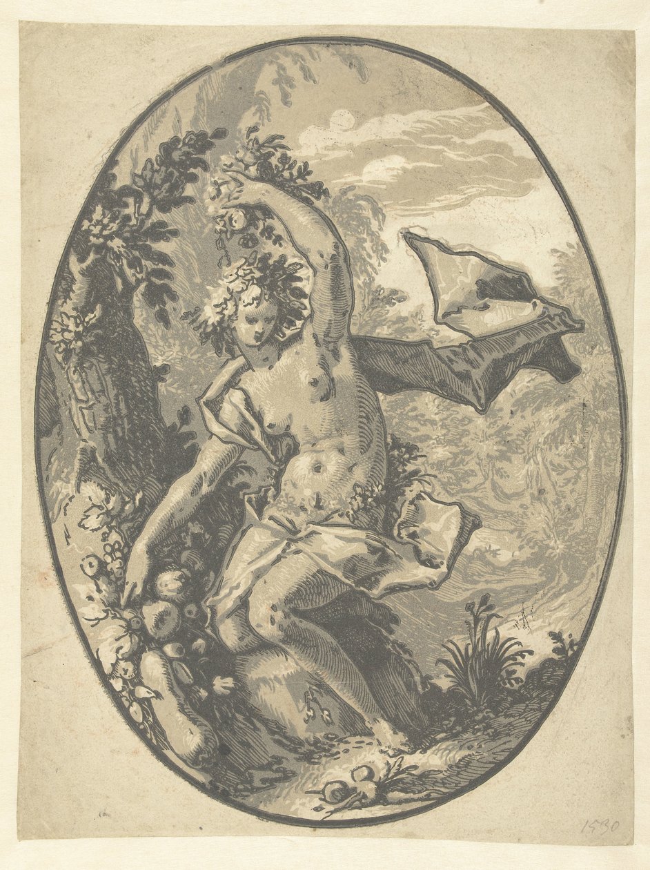 Proserpina Jumalat ja jumalattaret (sarjan nimi) tekijältä Hendrick Goltzius