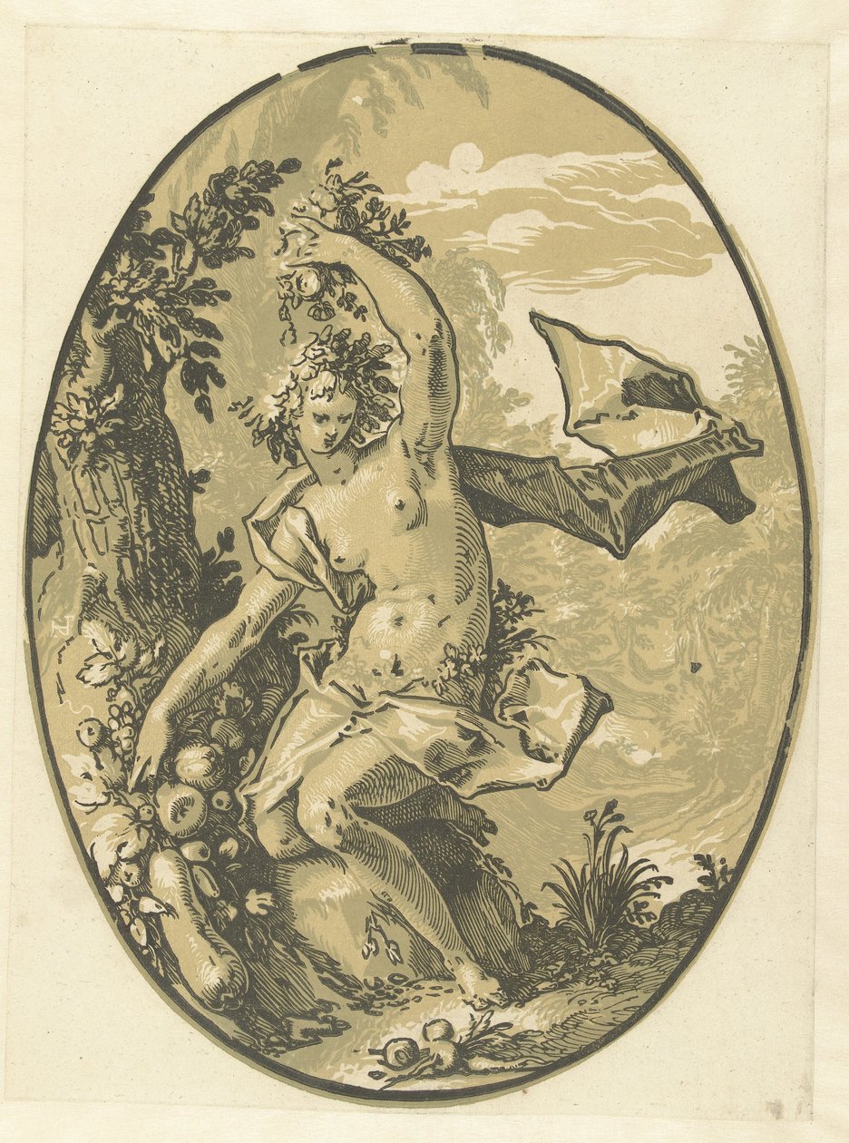 Proserpina Jumalat ja jumalattaret (sarjan nimi) tekijältä Hendrick Goltzius
