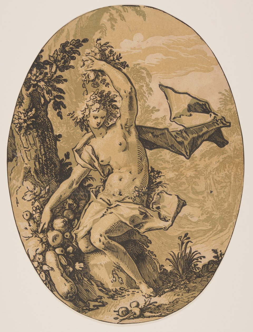 Proserpine, alkaen Jumaluudet tekijältä Hendrick Goltzius