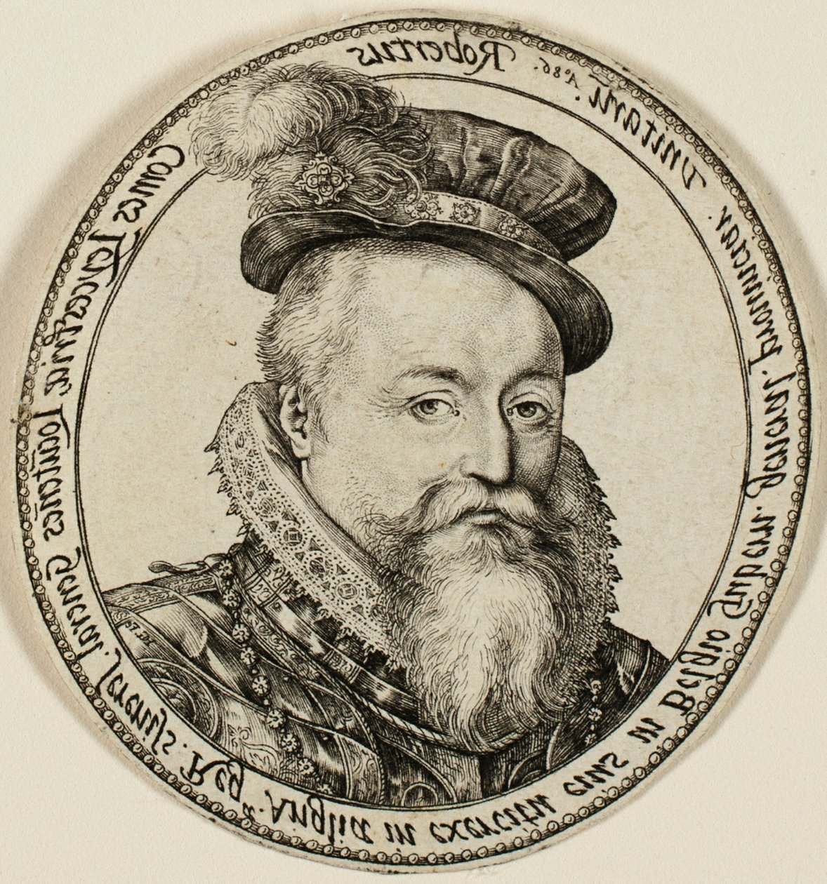 Robert Dudley, Leicesterin jaarli (1532-1588), englantilainen aatelismies, Yhdistyneiden provinssien kenraalikuvernööri 1585-87 tekijältä Hendrick Goltzius