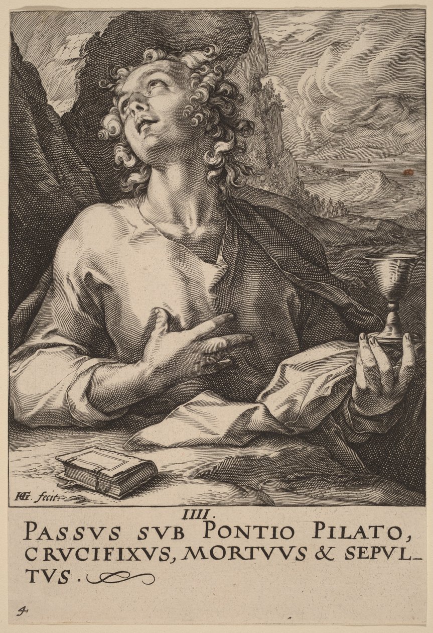 Pyhä Johannes tekijältä Hendrick Goltzius