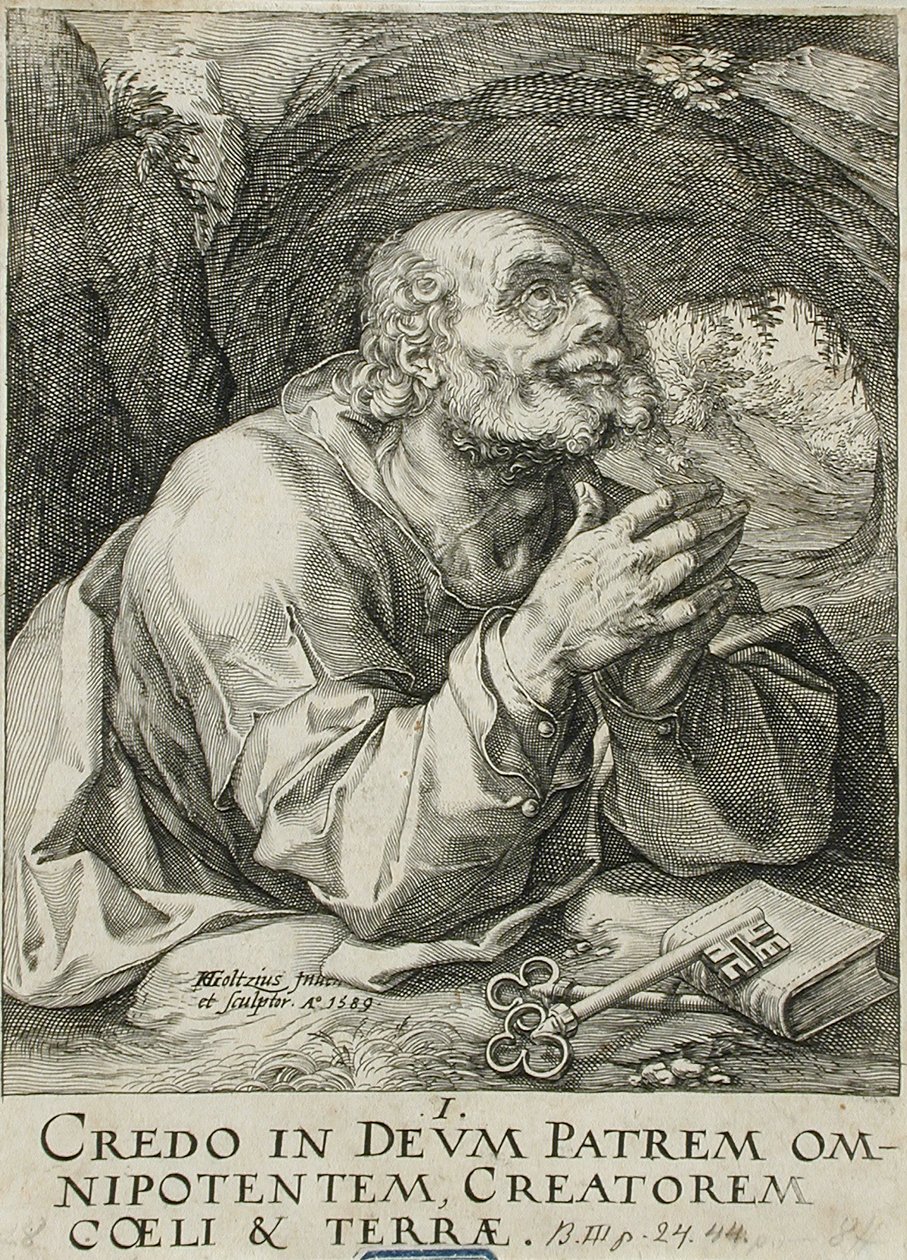 Pyhä Pietari tekijältä Hendrick Goltzius