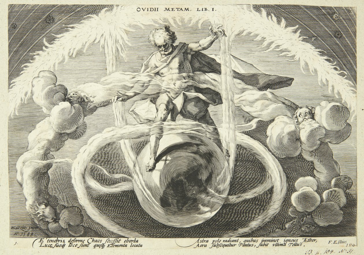 Neljän elementin luominen tekijältä Hendrick Goltzius