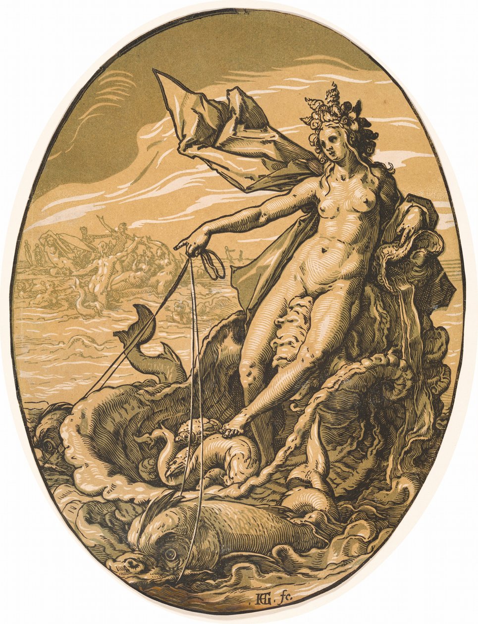Tethys tekijältä Hendrick Goltzius
