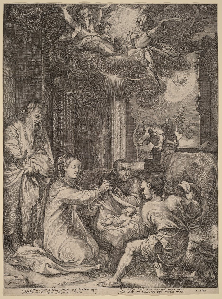 Paimenten kumarrus tekijältä Hendrick Goltzius