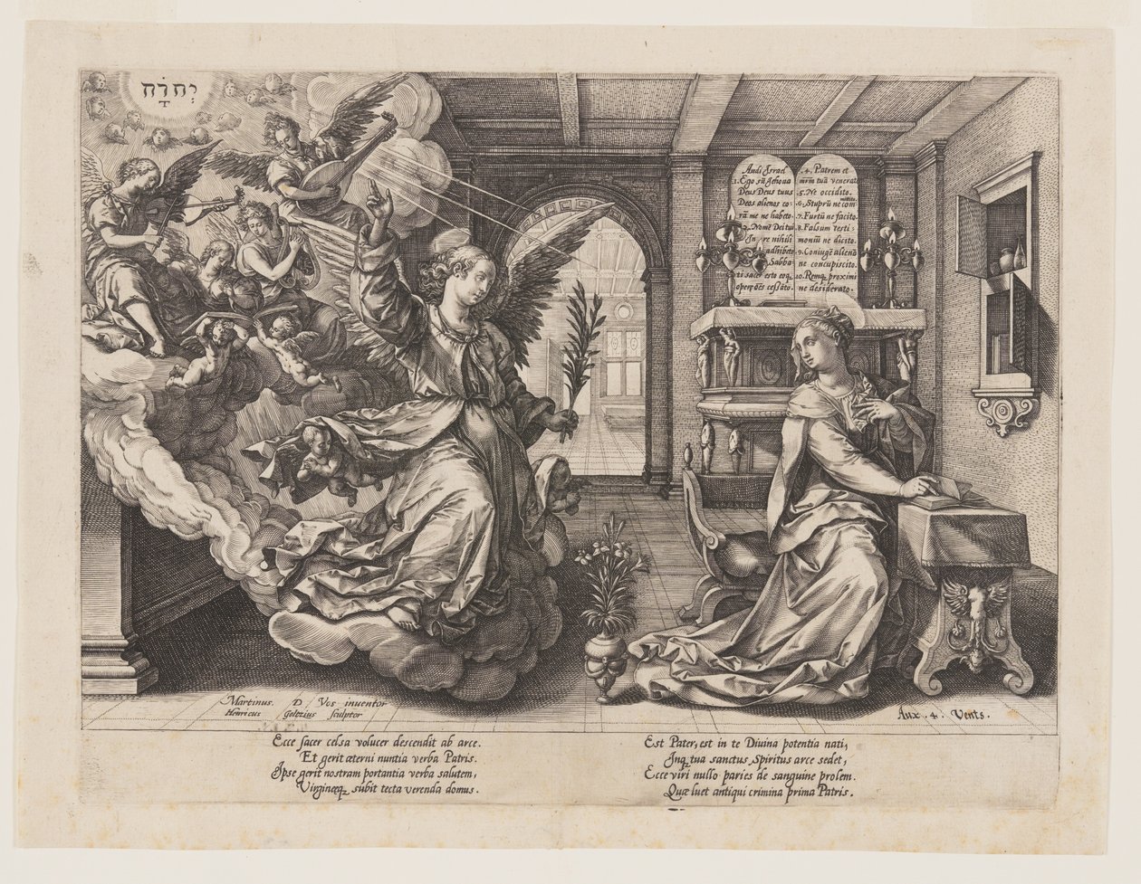 Marian ilmestys tekijältä Hendrick Goltzius