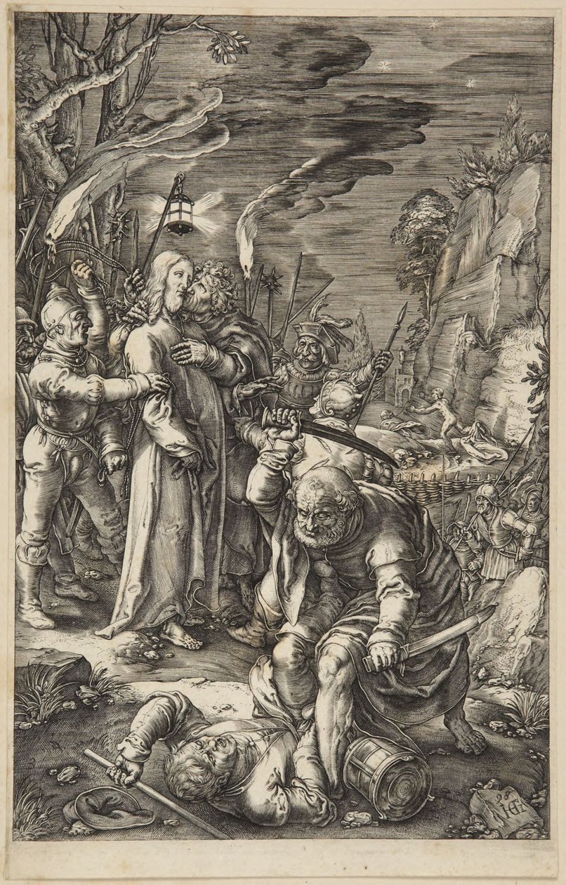 Kristuksen pettäminen tekijältä Hendrick Goltzius