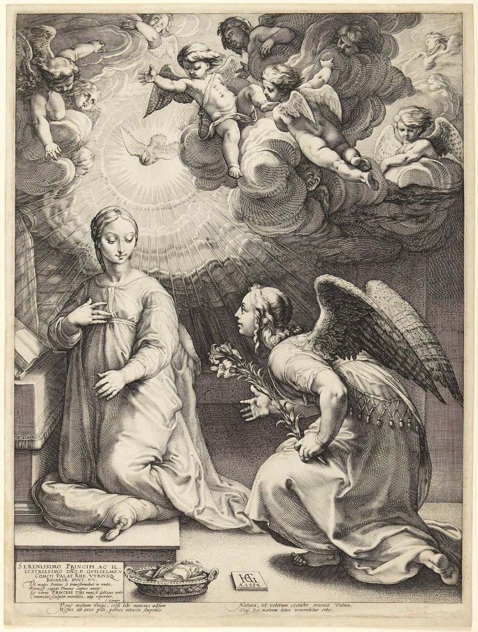 Kristuksen syntymä ja varhaiset elämänvaiheet tekijältä Hendrick Goltzius