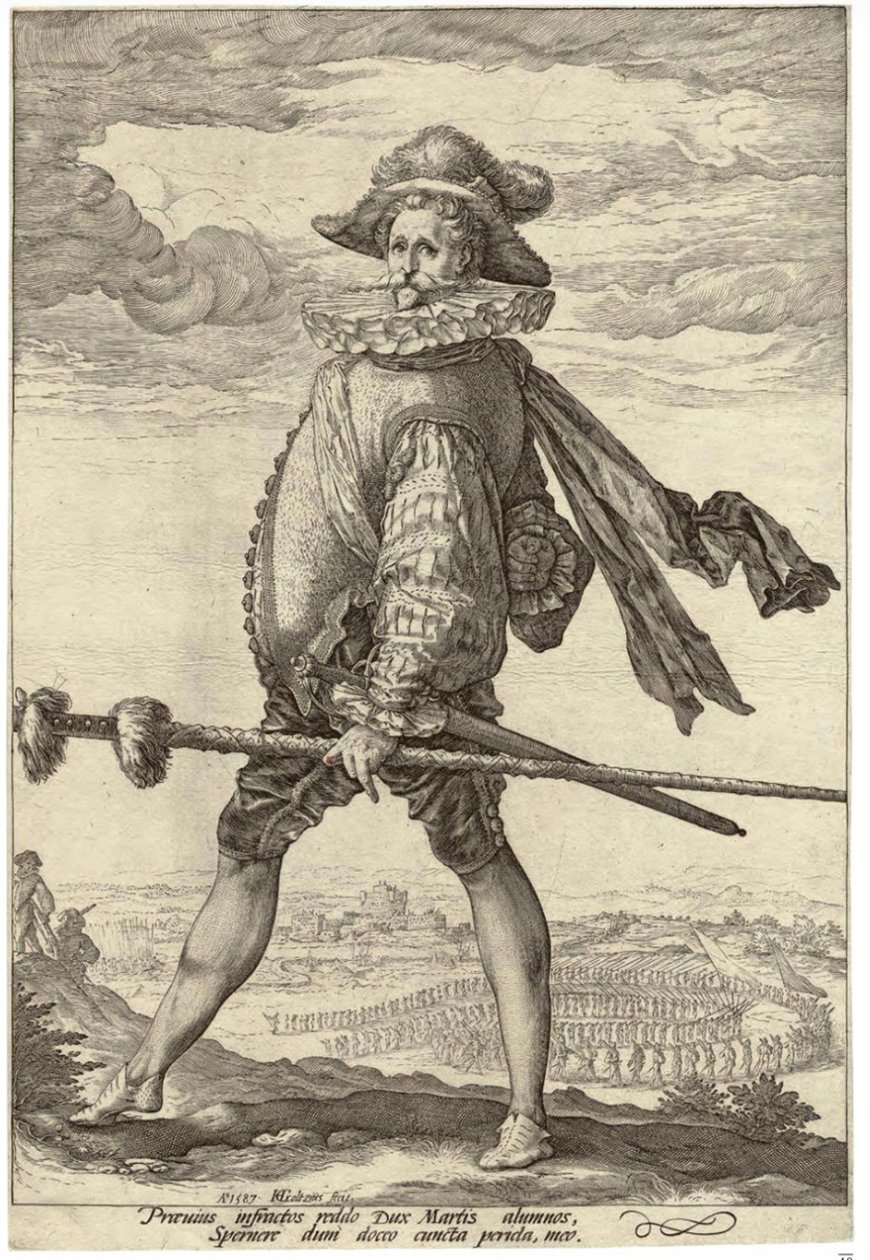 Jalkaväen kapteeni tekijältä Hendrick Goltzius