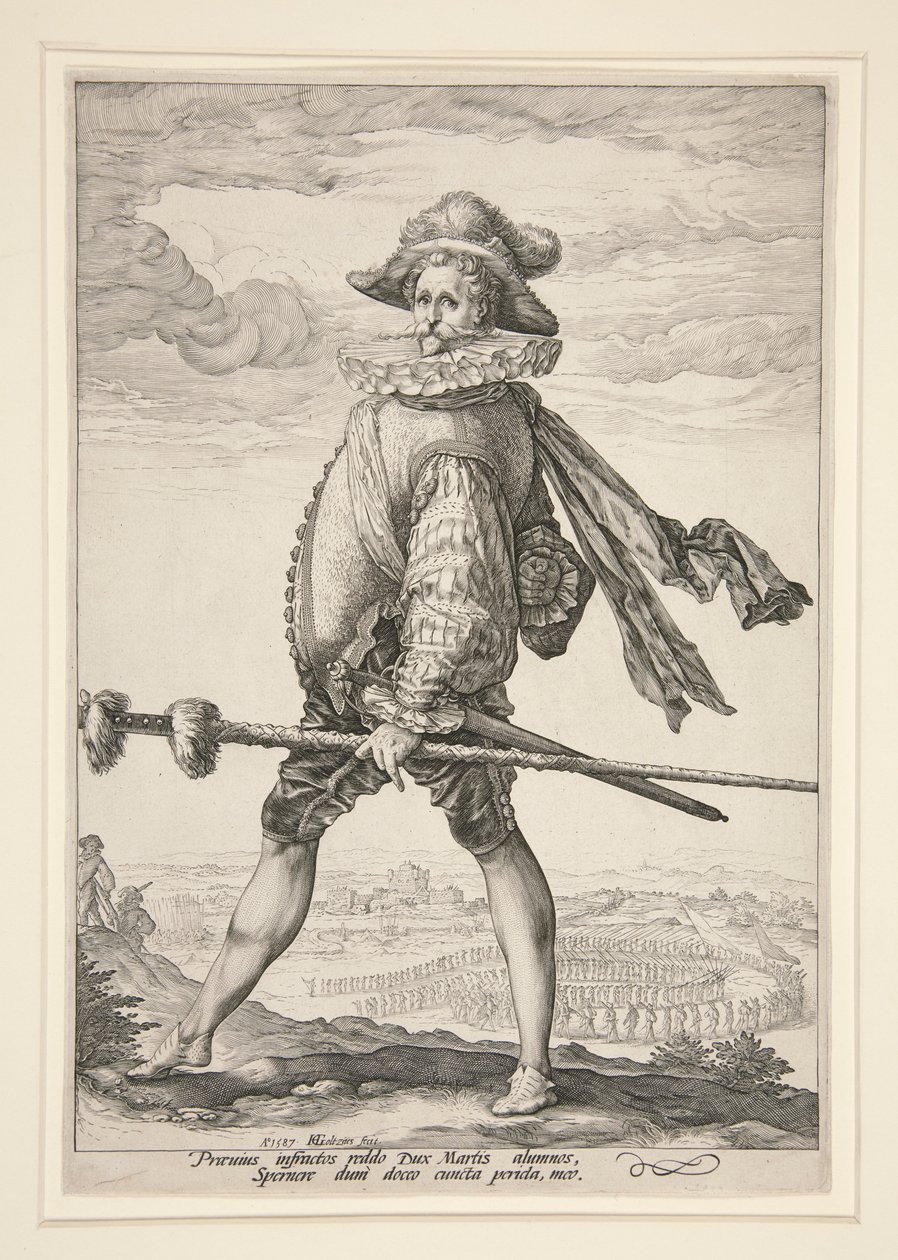 Jalkaväen kapteeni tekijältä Hendrick Goltzius