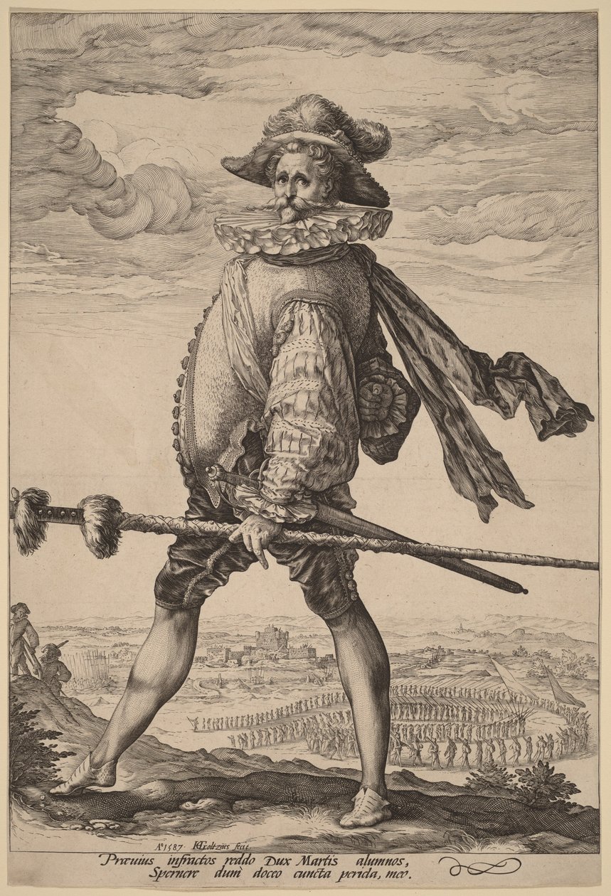 Jalkaväen kapteeni tekijältä Hendrick Goltzius