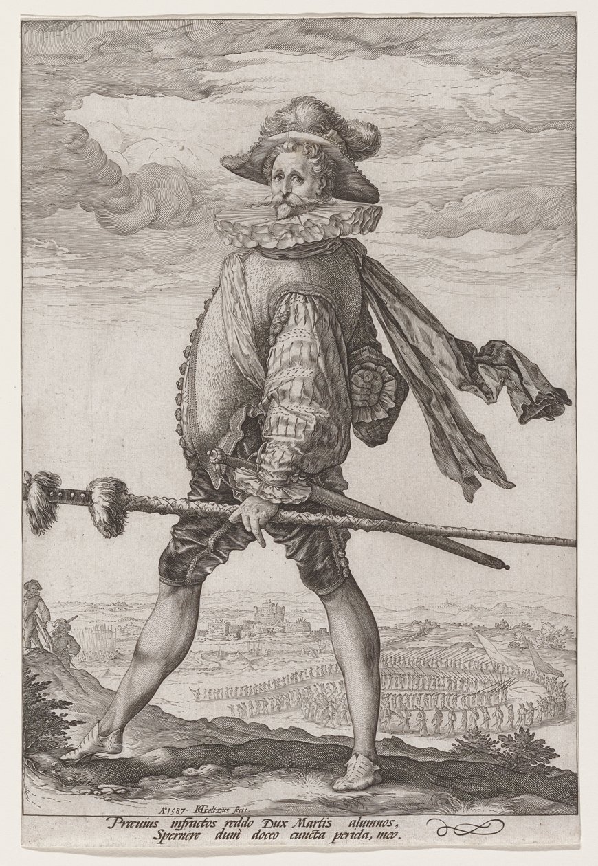 Jalkaväen kapteeni tekijältä Hendrick Goltzius