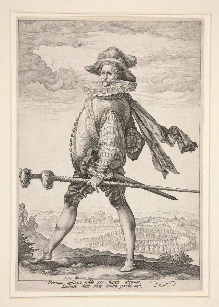 Jalkaväen kapteeni tekijältä Hendrick Goltzius