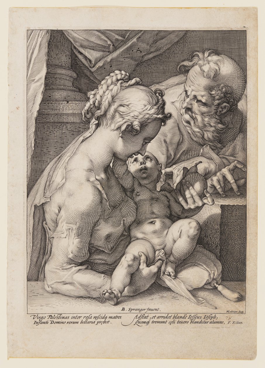 Pyhä perhe tekijältä Hendrick Goltzius