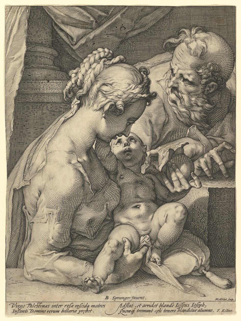 Pyhä perhe tekijältä Hendrick Goltzius