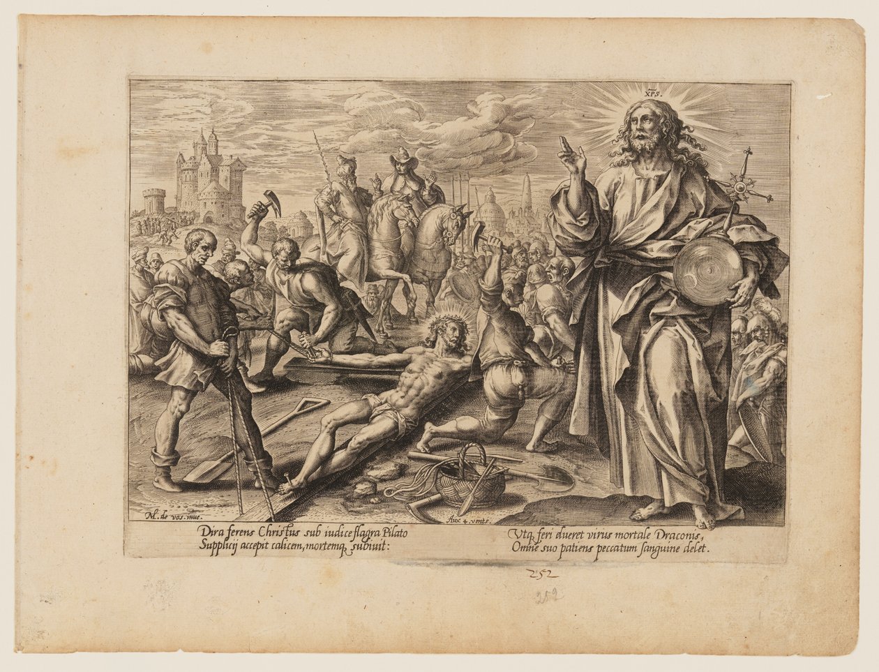 Kristuksen marttyyrikuolemasta, Kristuksen ja apostolien marttyyrikuolemasta. tekijältä Hendrick Goltzius