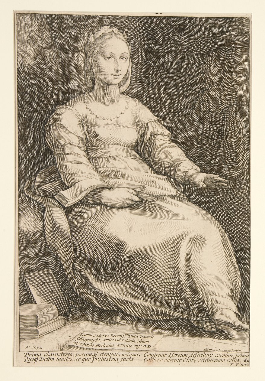 Yhdeksän muusaa: Calliope, #1 9:n sarjassa tekijältä Hendrick Goltzius