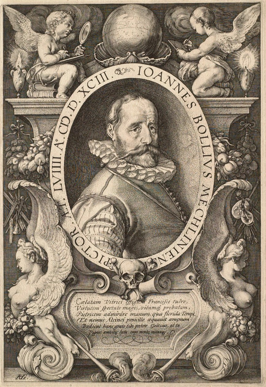 Taidemaalari Hans Bol (1534-1593) tekijältä Hendrick Goltzius